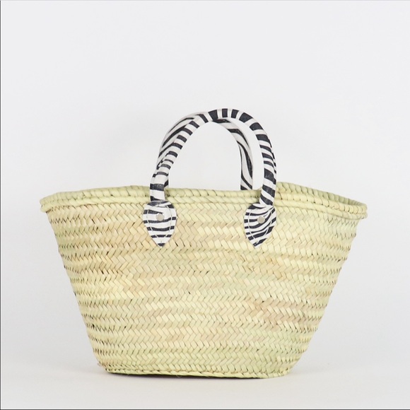 Straw baskets handmade - zebra - Picture 2 of 2